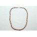 Single Line natural Brown Sunstone Gemstone 4MM long Beads String Necklace 19.8'